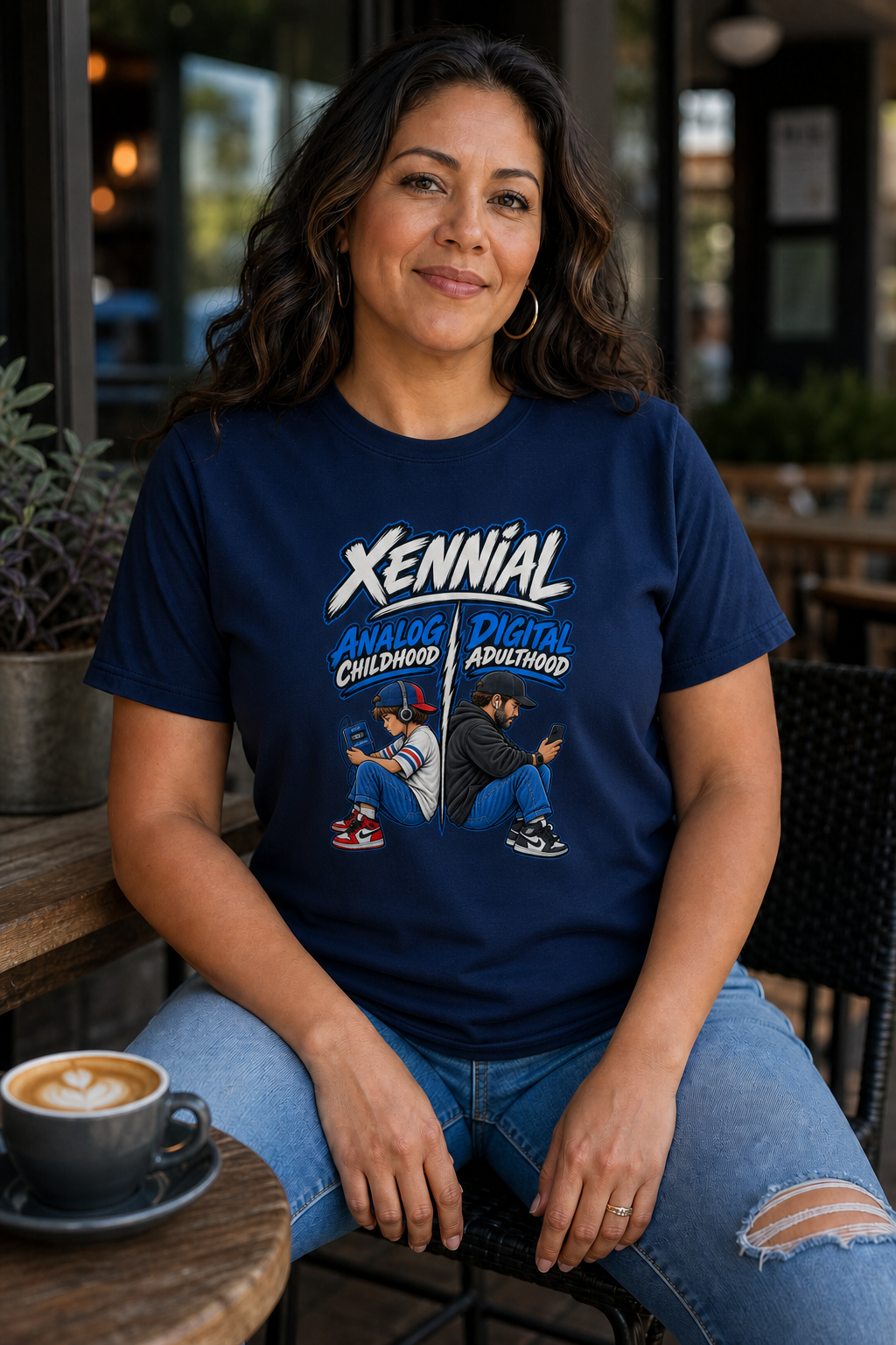 Xennial Analog Childhood Digital Adulthood T-Shirt