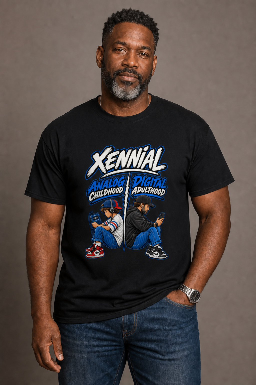 Xennial Analog Childhood Digital Adulthood T-Shirt